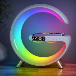 колонка з зарядкой под смартфон и подсветкой